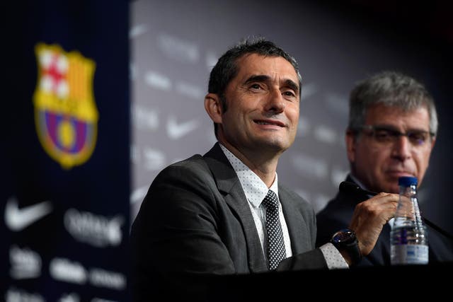 Valverde was unveiled as Barcelona manager this week