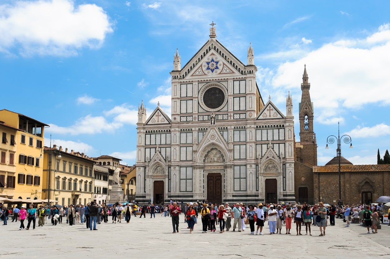 Santa Croce in less hectic times