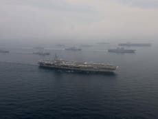 Japan launches major drill in Sea of Japan with US carriers