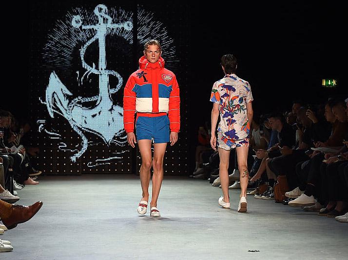 There was a whole lot of leg on show at Topman Design