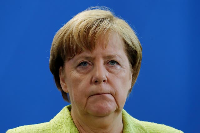 German Chancellor Angela Merkel said she regretted Mr Trump's decision