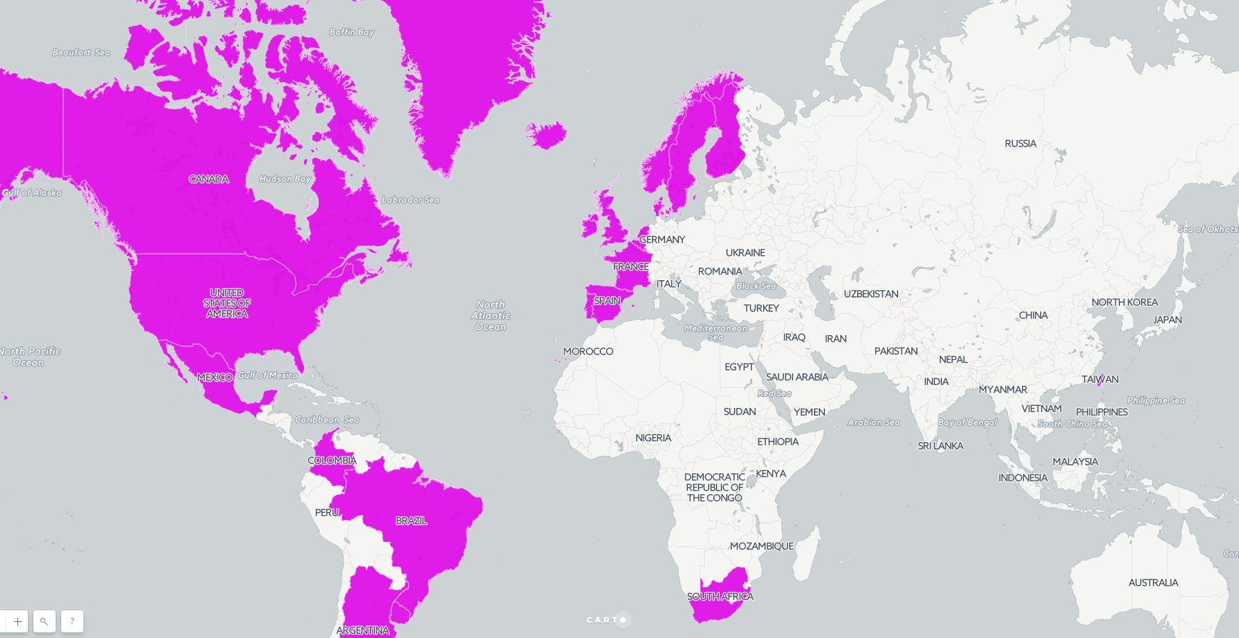 A Map Of The Countries Where Same Sex Marriage Is Still Illegal