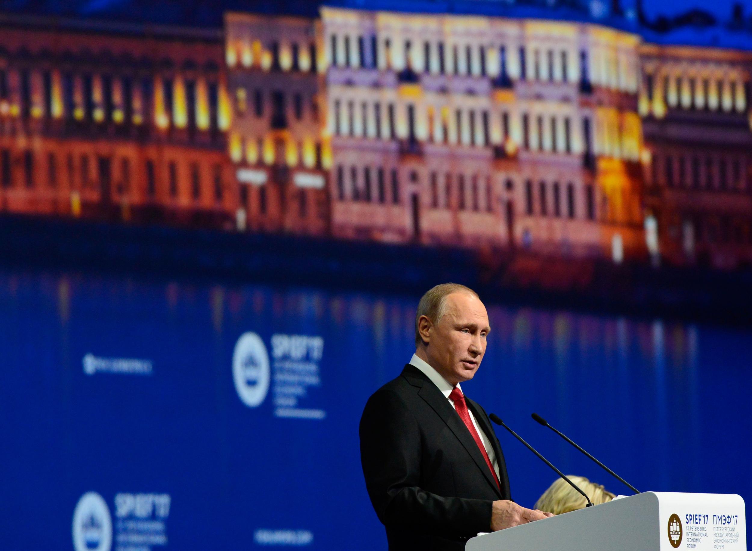 Putin said that he wasn't going to judge Trump's decision to withdraw from the Paris climate agreement