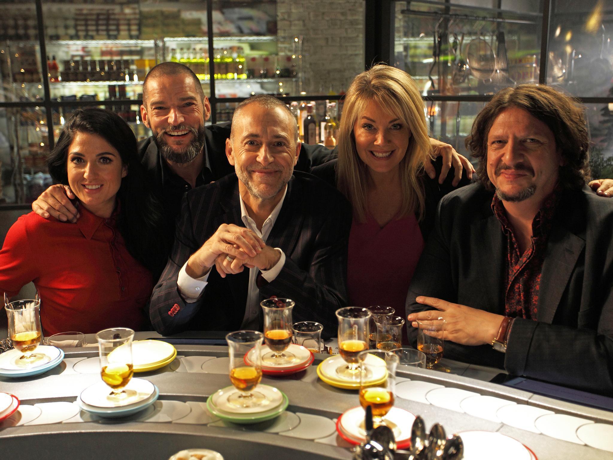 Too many cooks...?: From left, Stacie Stuart, Fred Sirieix, Michel Roux, Lucy Alexander and Jay Rayner on ‘Tried and Tasted’ duty