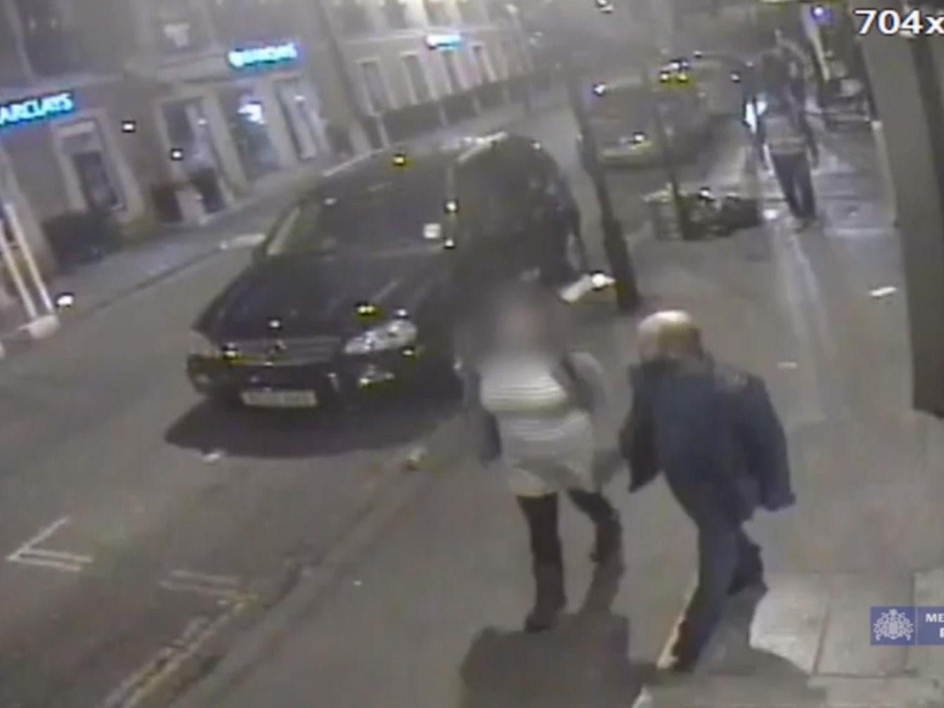 Cctv Footage Shows Woman Led Away Through Central London Streets To Be