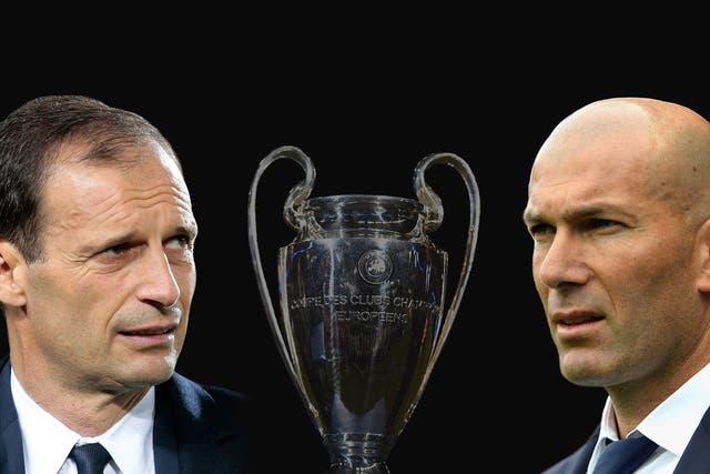 Juventus and Real Madrid meet in Cardiff on Saturday night