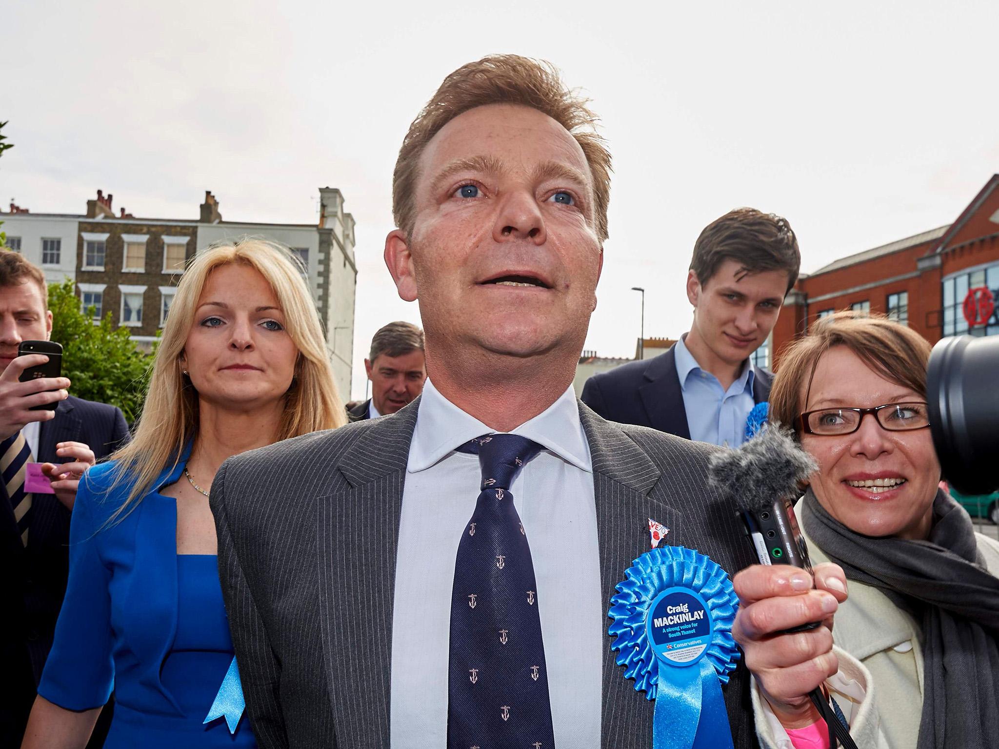 Craig Mackinlay said he is ‘very disappointed’ with the way his case has been handled by the the CPS and Kent Police