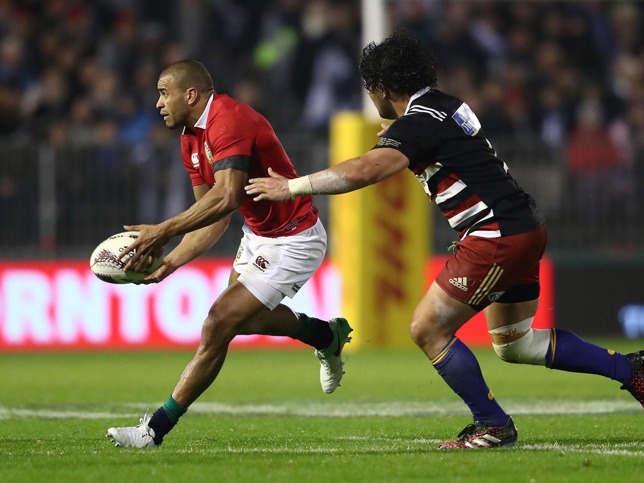 Jonathan Joseph in action for the Lions (Getty)