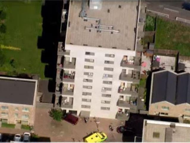 News footage showed emergency service vehicles outside the flats in Barking, east London