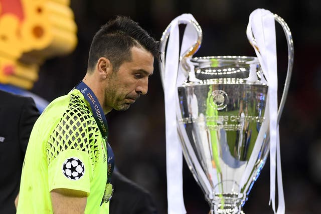 Gigi Buffon lost in the Champions League final for the third time