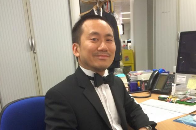 Geoff Ho was stabbed in the throat after he tried to protect a bouncer on the door of the Southwark Tavern