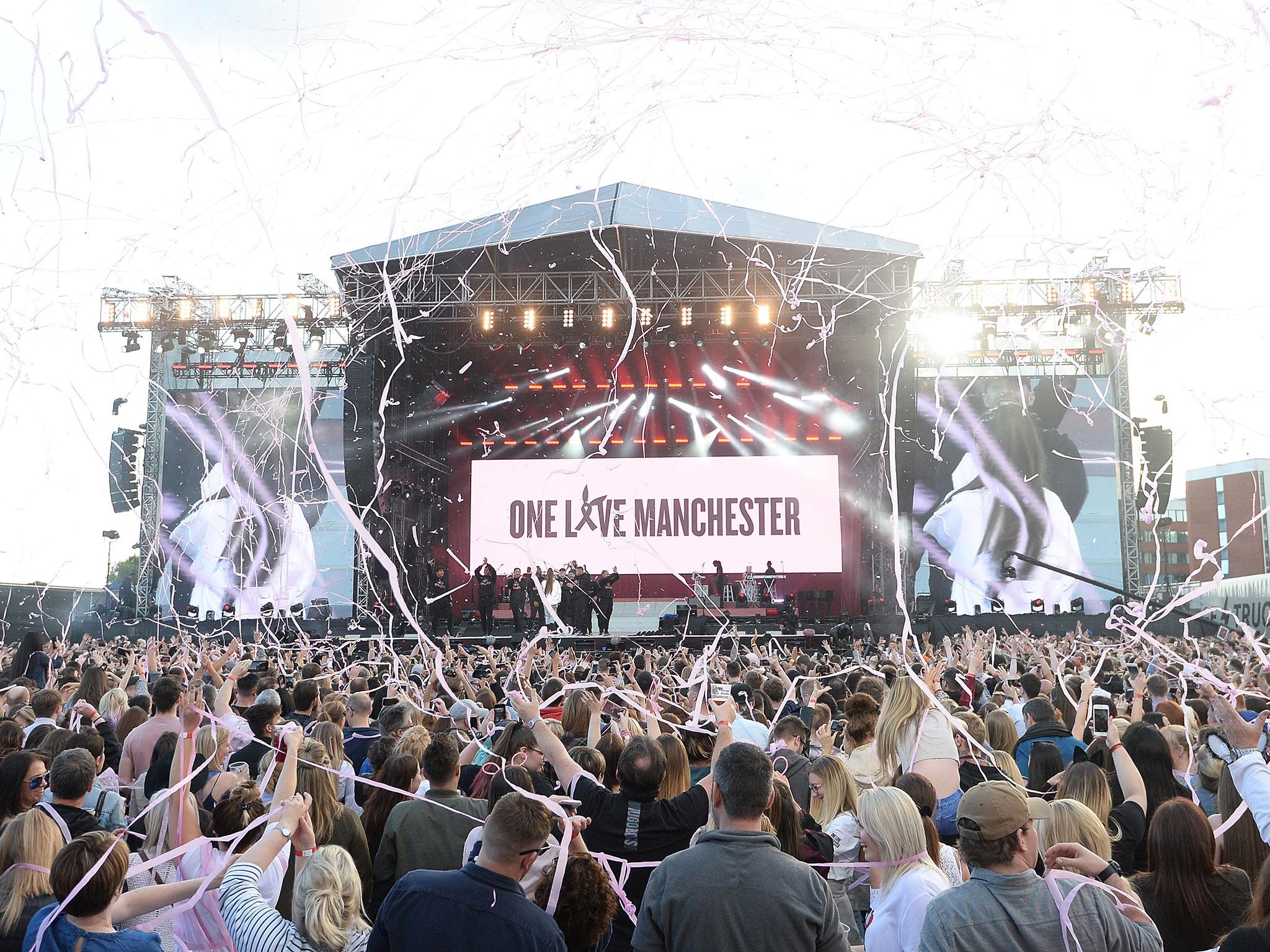 Ariana Grande performs at her One Love Manchester concert in June