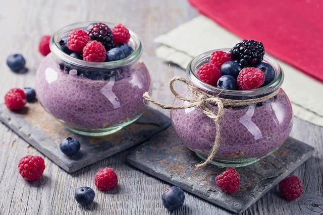 Raw vegan chia pudding