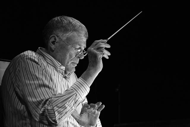 Tate, pictured conducting in 2010 in Paris, achieved more recognition abroad than in his native England, and considered Germany to be his spiritual home