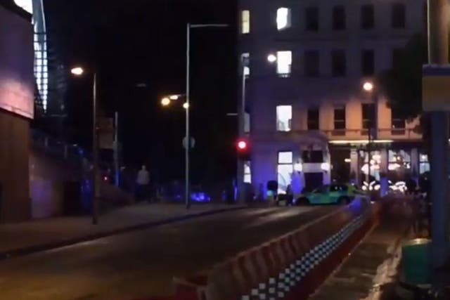 Footage captured in the wake of the London attack