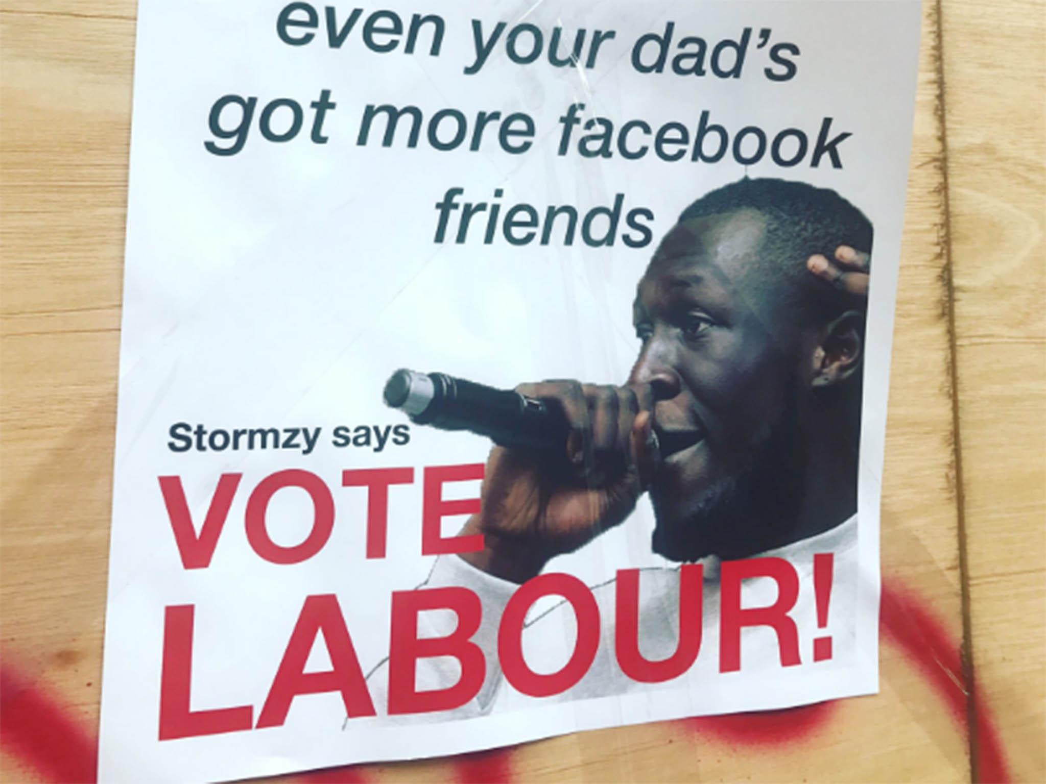 Stormzy was one of many celebrities to endorse Jeremy Corbyn