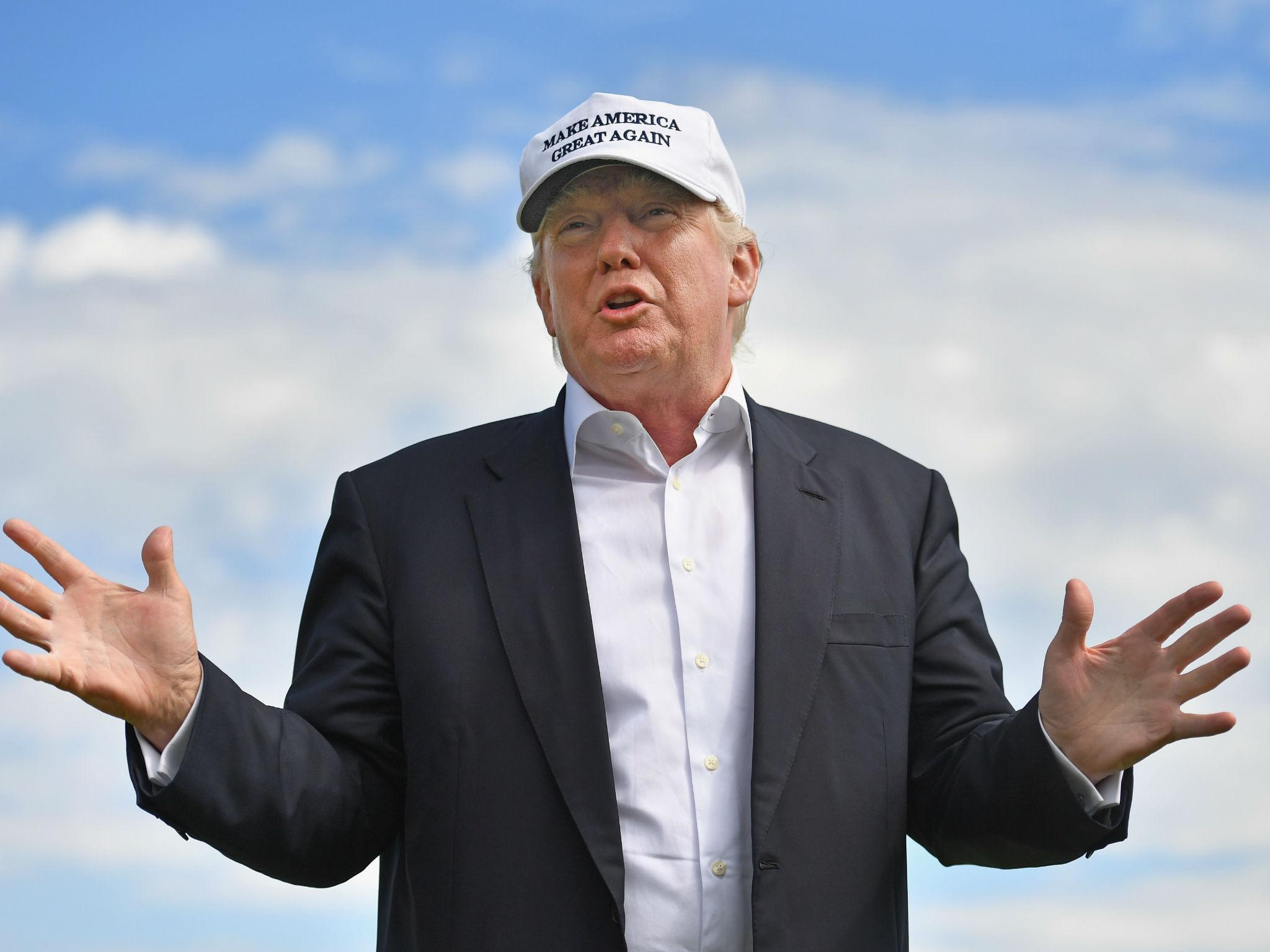 President is expected to visit one of his Scottish golf courses this month