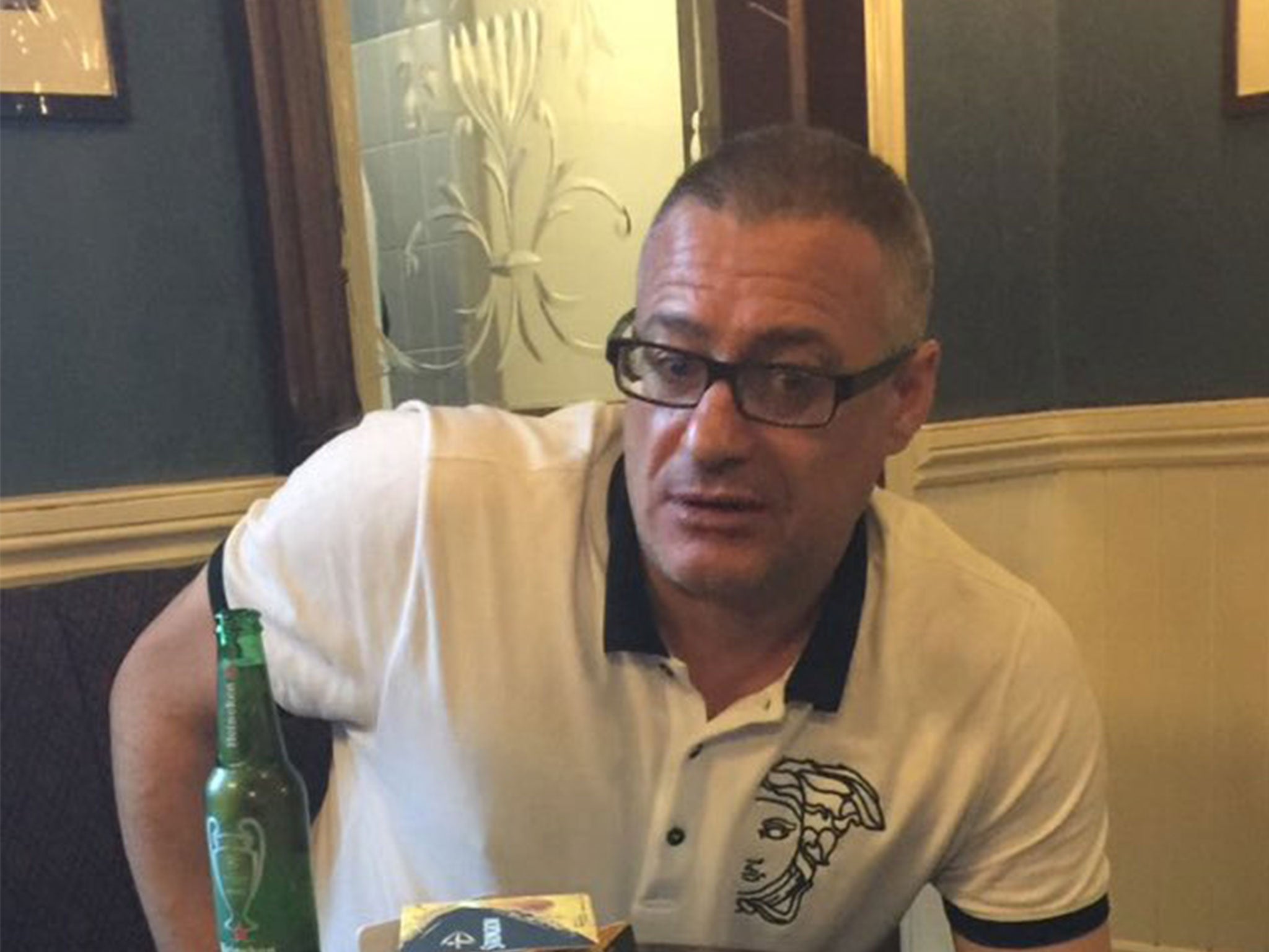 Larner fought off the three terrorists while shouting: 'F**k you I'm Millwall'