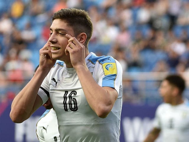 Federico Valverde's celebration caused offence in South Korea, where the World Cup is being held