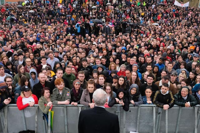 Labour leader Jeremy Corbyn is becoming increasingly popular with young voters, drawing thousands to rallies
