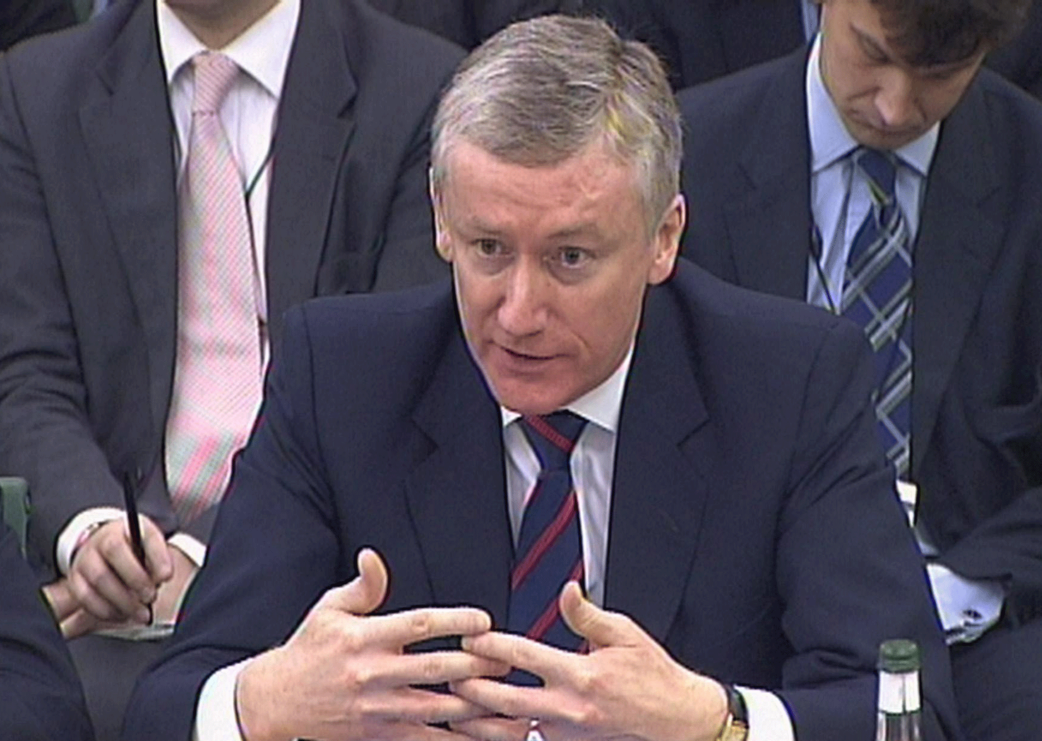 Fred Goodwin faces a grilling from MPs in 2009, shortly after the bank he led nearly collapsed