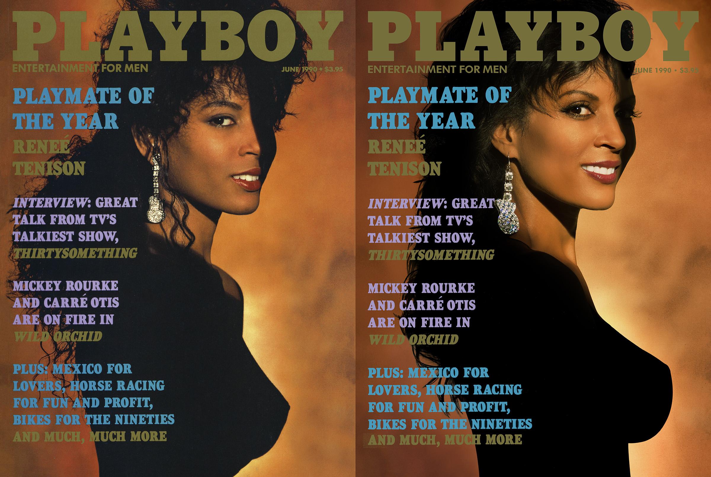 Renee Tenison bared all for the reproduction of her iconic cover in 1990 (Playboy/Ben Miller)