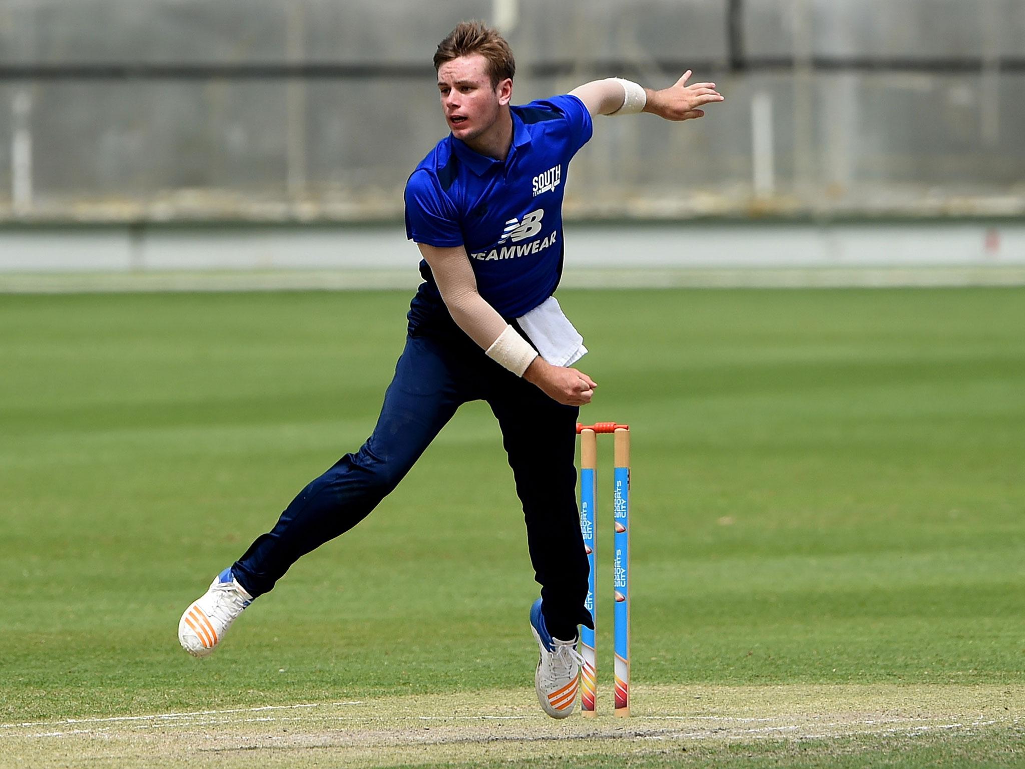 Mason Crane in action for The South during the recent North vs South series