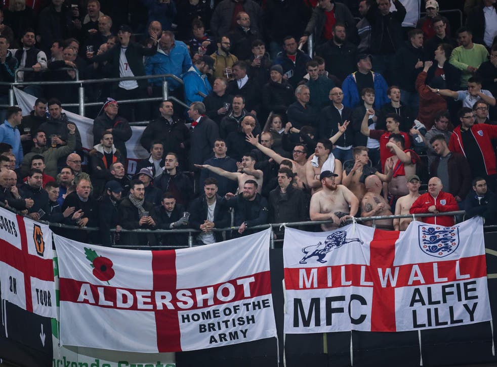 England fans were spotted performing Nazi-related gestures in Dortmund