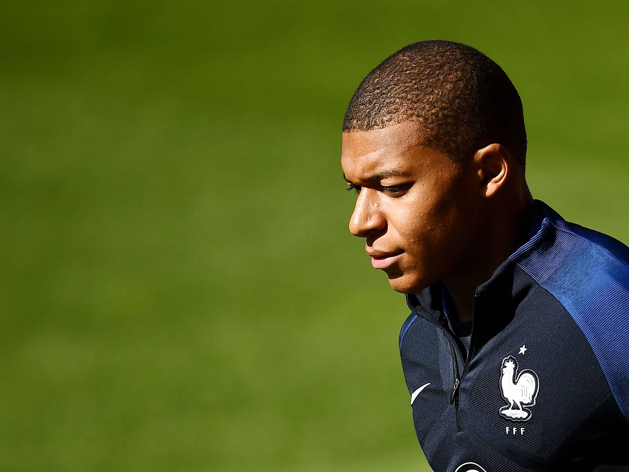 Kylian Mbappe is currently on duty with the French national squad