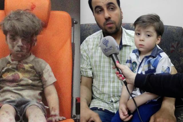 Omran's father said the family was forced to change the boy's name and cut his hair to avoid media or rebel group attention