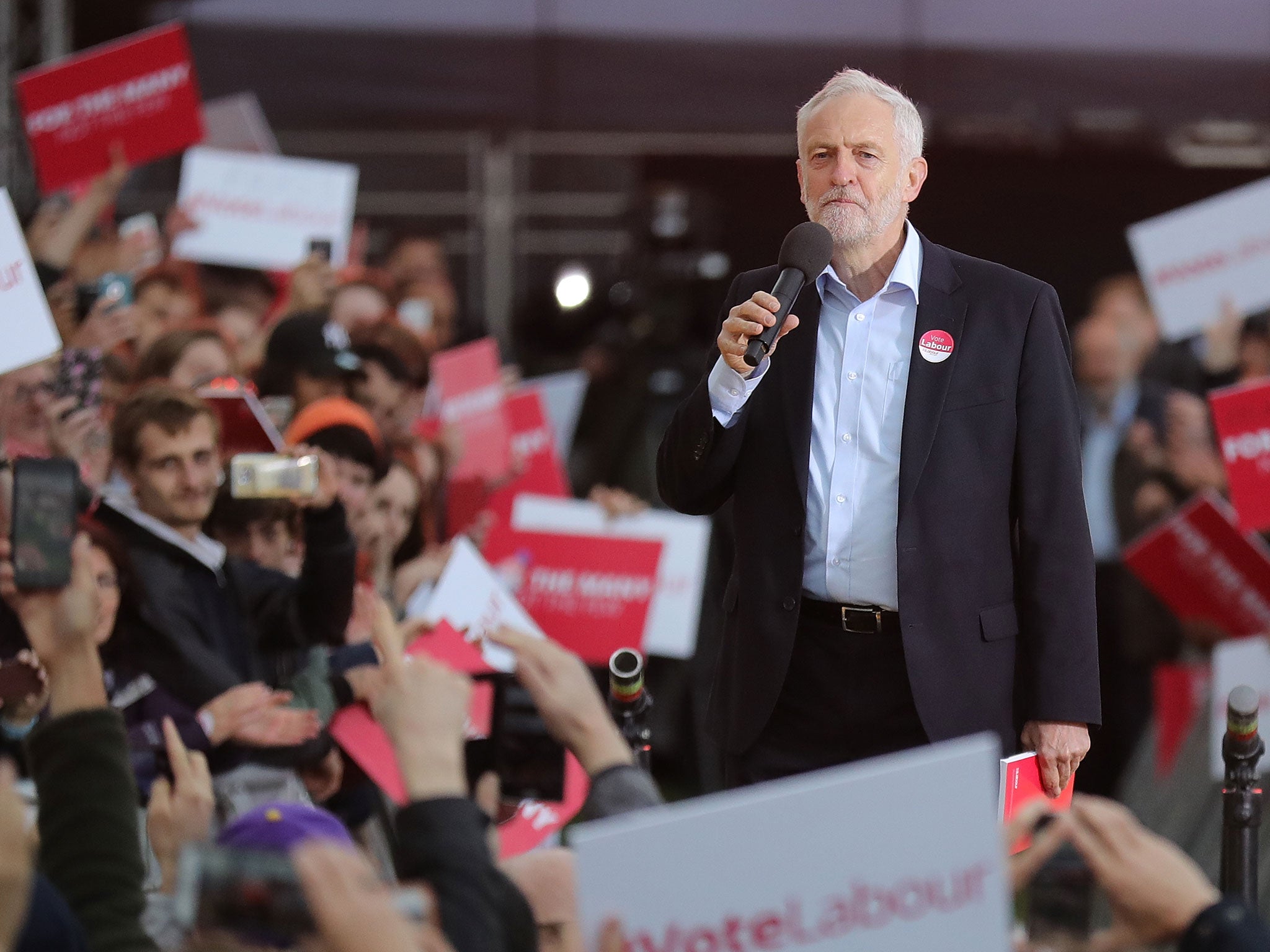 Jeremy Corbyn rallied Labour supporters around the country