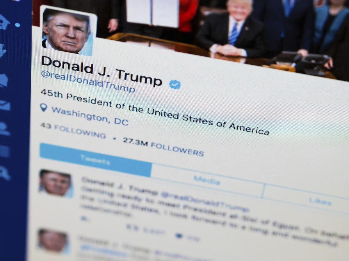 Donald Trump Blocking Accounts On Twitter Violates Us Constitution The Independent The 2963