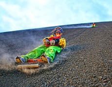 What's it like to go volcano boarding in Nicaragua?