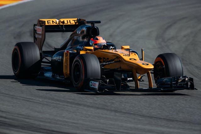 Robert Kubica returned to the track on Tuesday