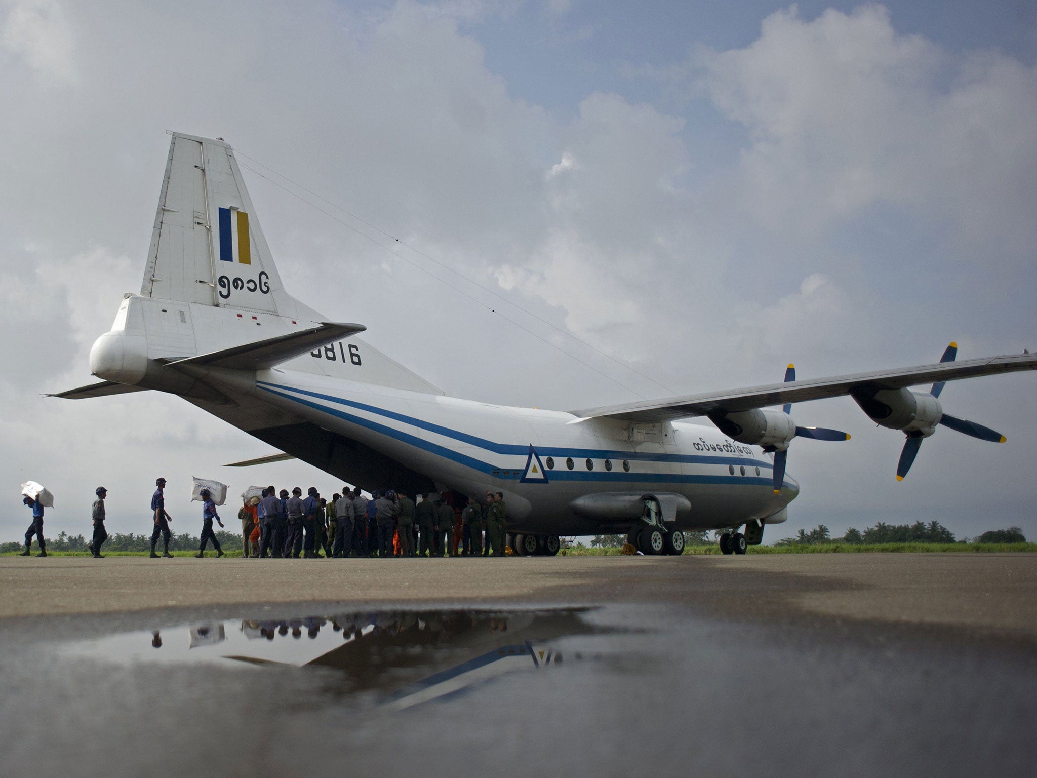 Burmese Military Plane Missing Parts Found In Sea After
