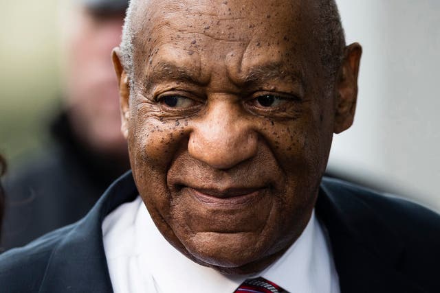 Bill Cosby arrives for his sexual assault trial at the Montgomery County Courthouse