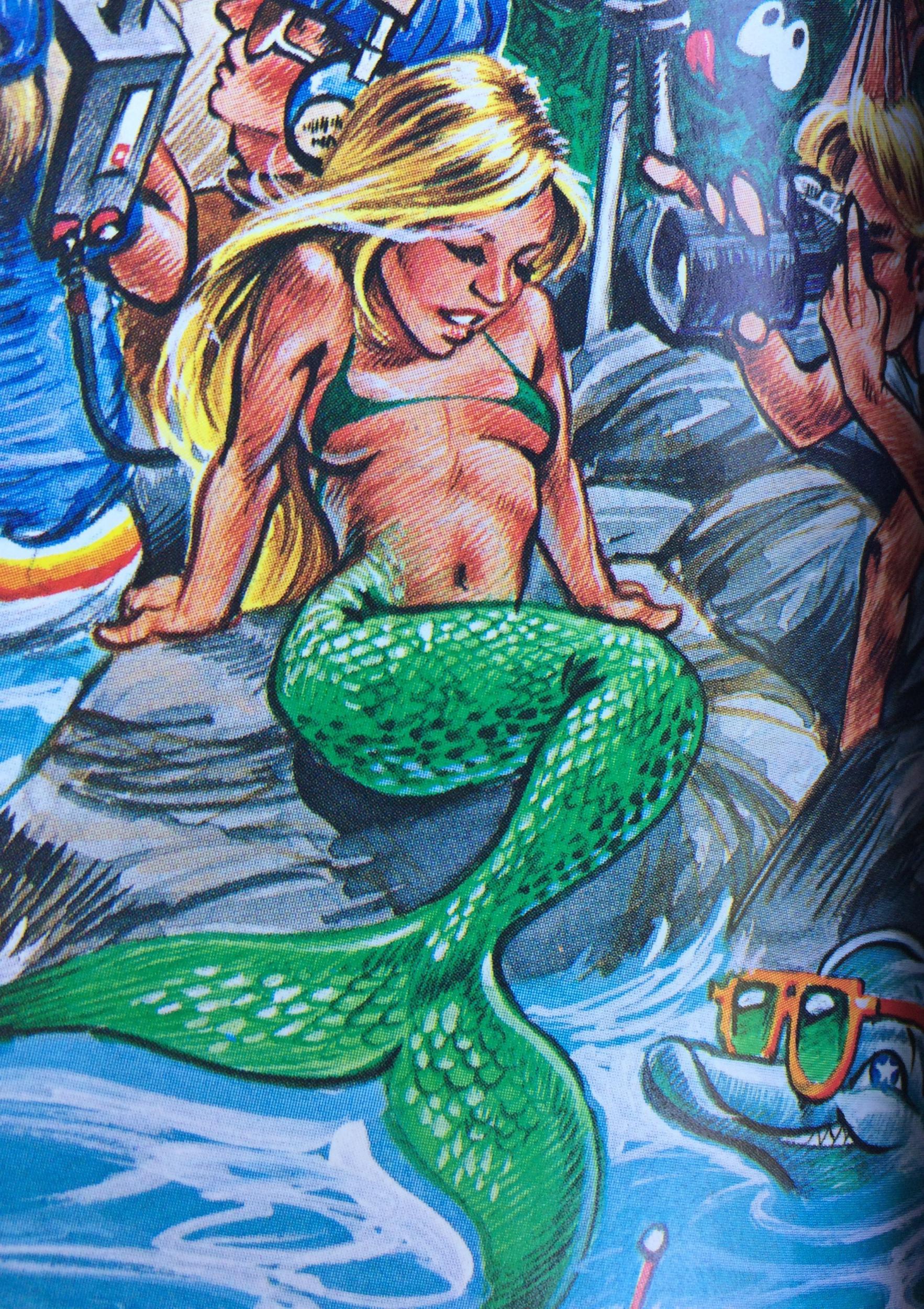 Margaret the mermaid on the front of a 1982 Surfer magazine