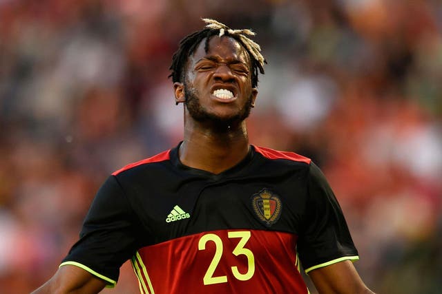 Michy Batshuayi is concerned he may lose his place with Belgium