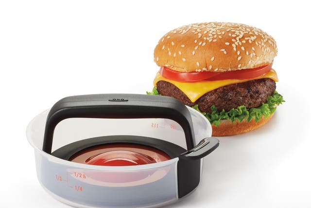 Im-press-ive: This OXO burger press goes for £12.99 