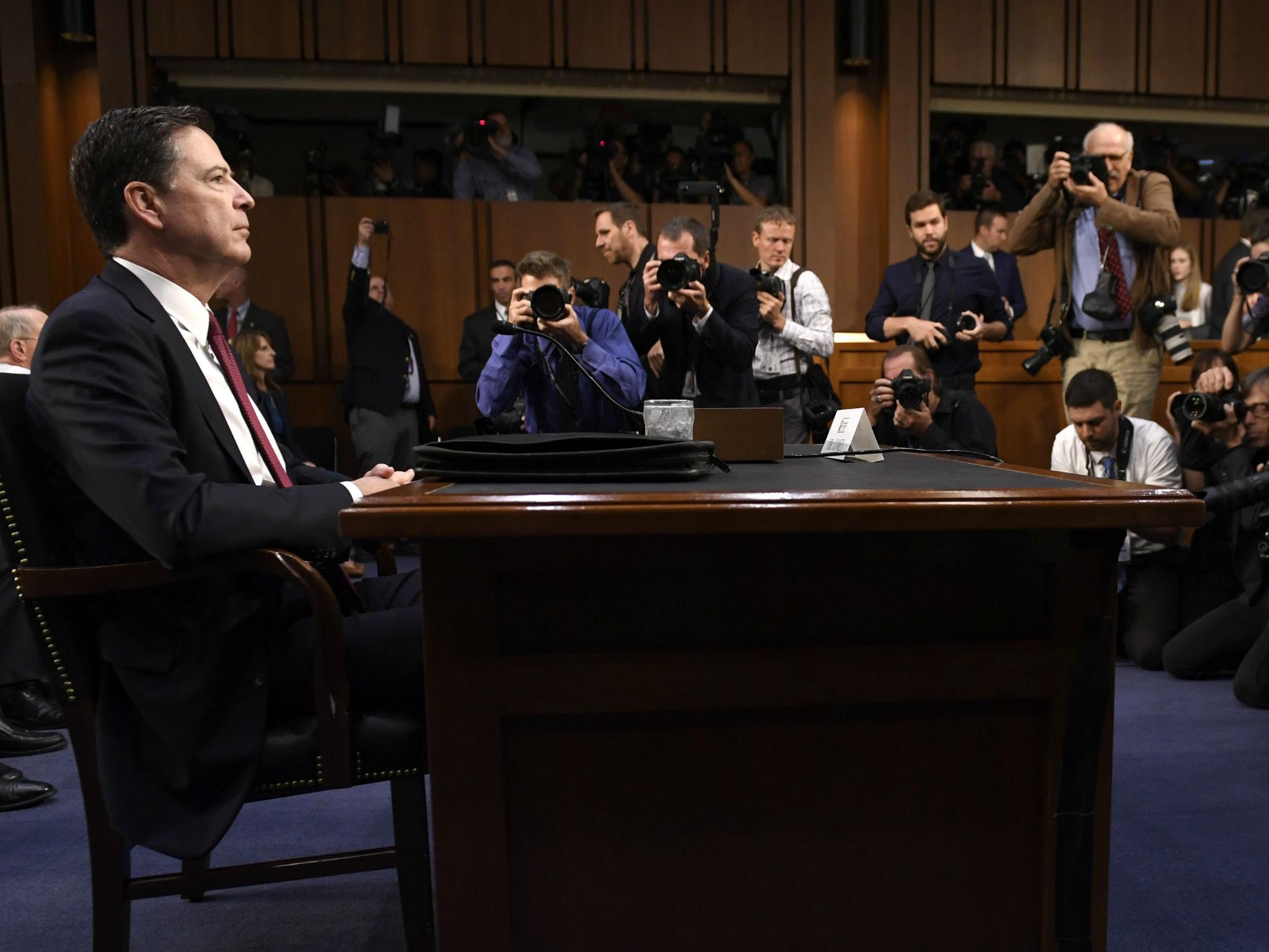 James Comey said whether Donald Trump obstructed justice or not should be left up to special prosecutor Robert Mueller