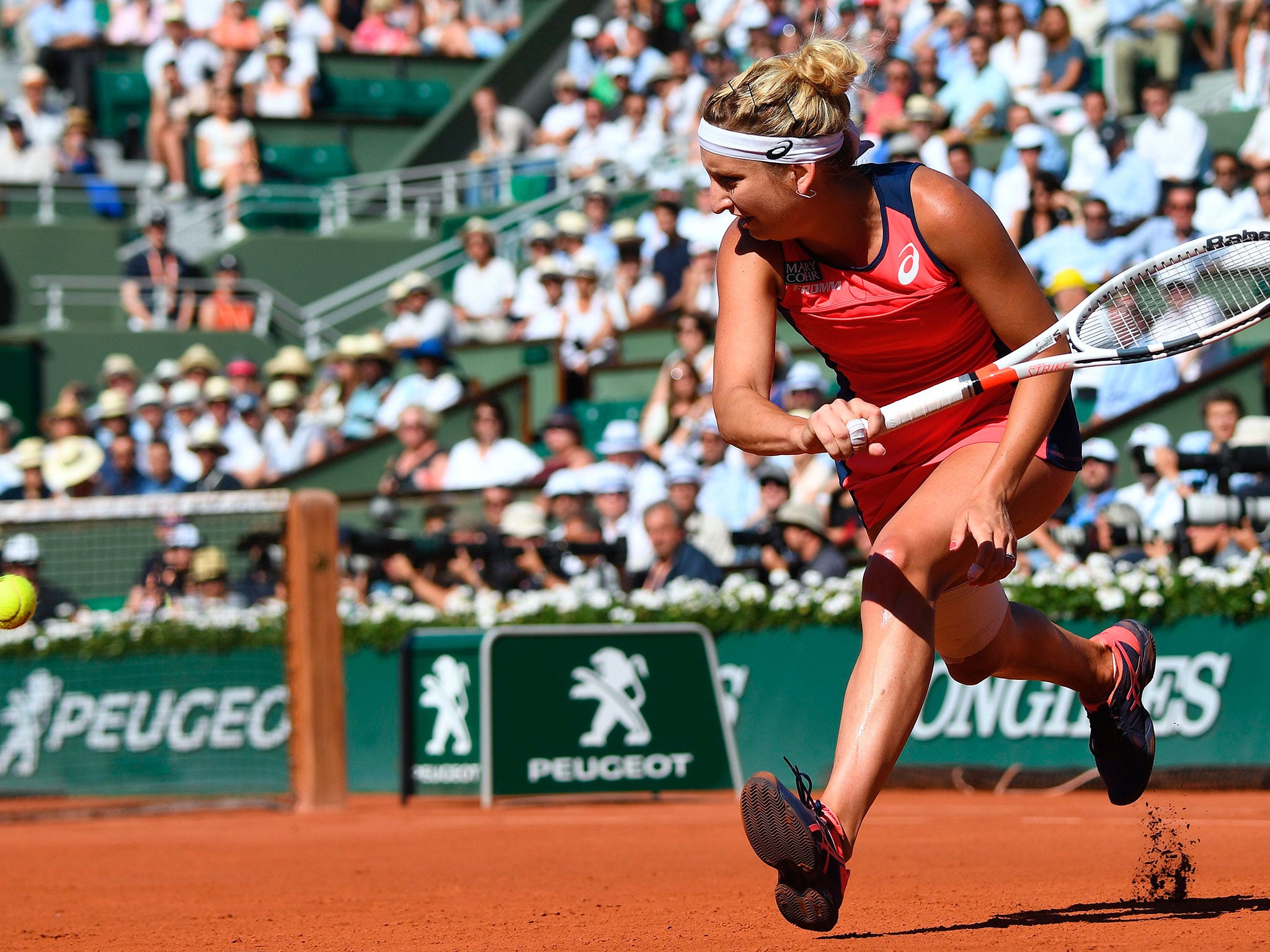 Bacsinszky was competing in her second French Open semi-final in three years