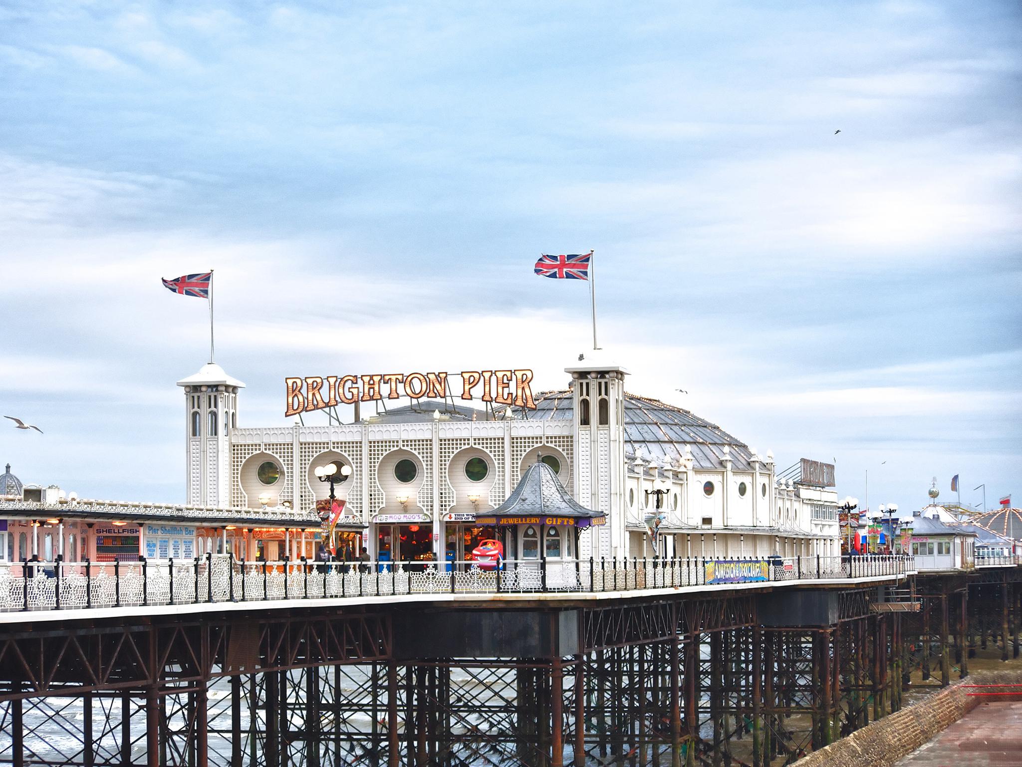 Have a flutter while you're cantilevered over the water on Brighton Pier