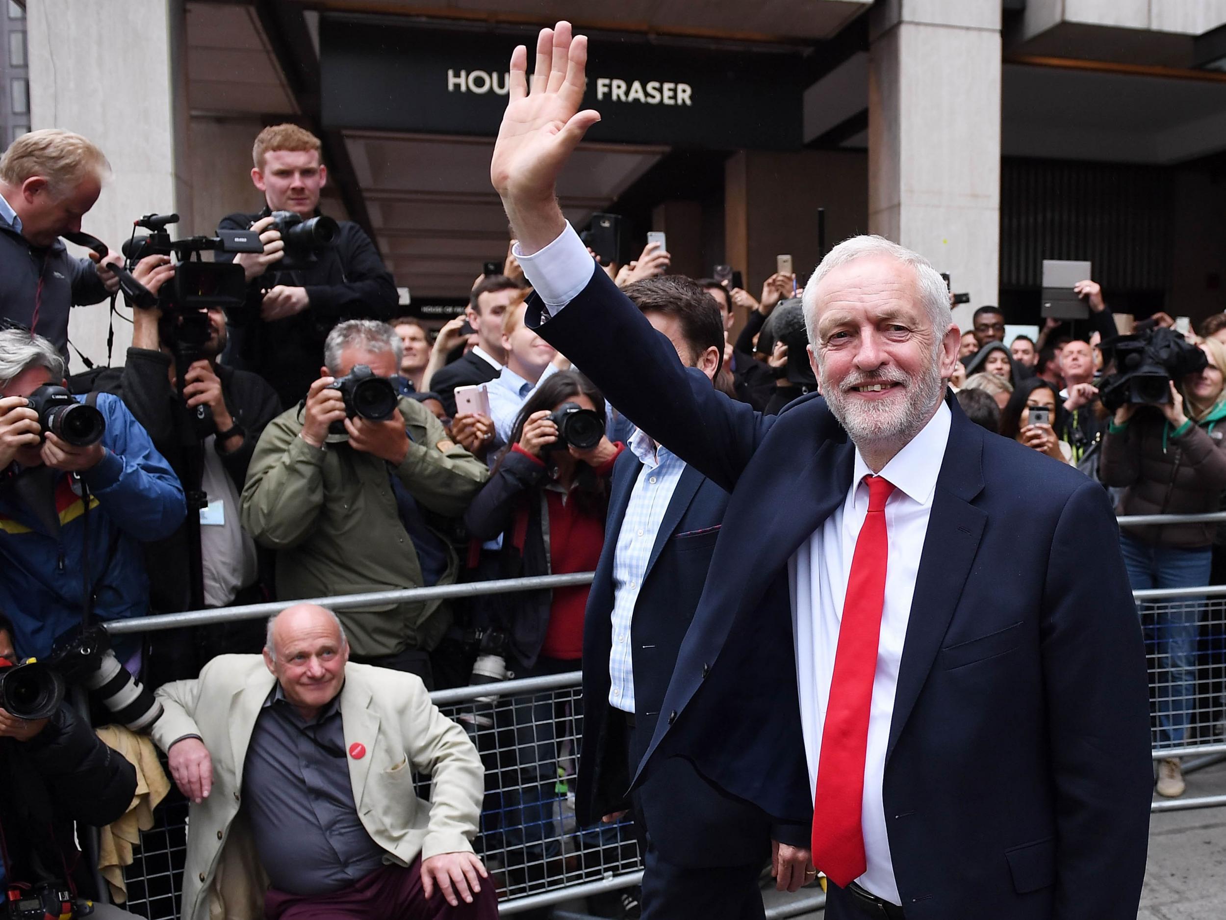 abour Leader Jeremy Corbyn leaves Labour headquarters