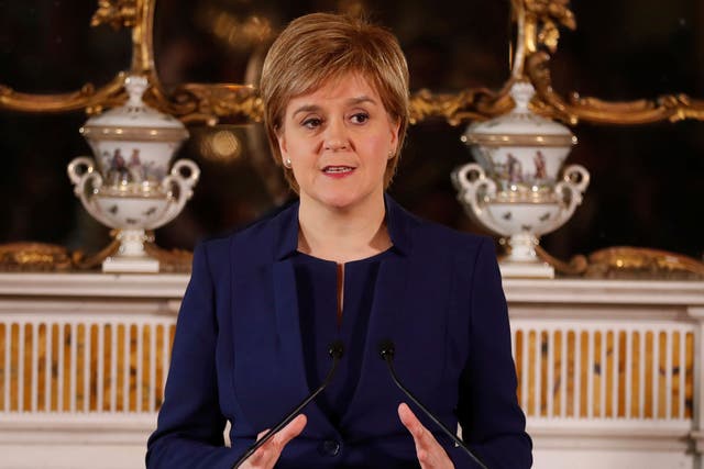 Weekend reports suggested Ms Sturgeon has been considering putting a second referendum on hold