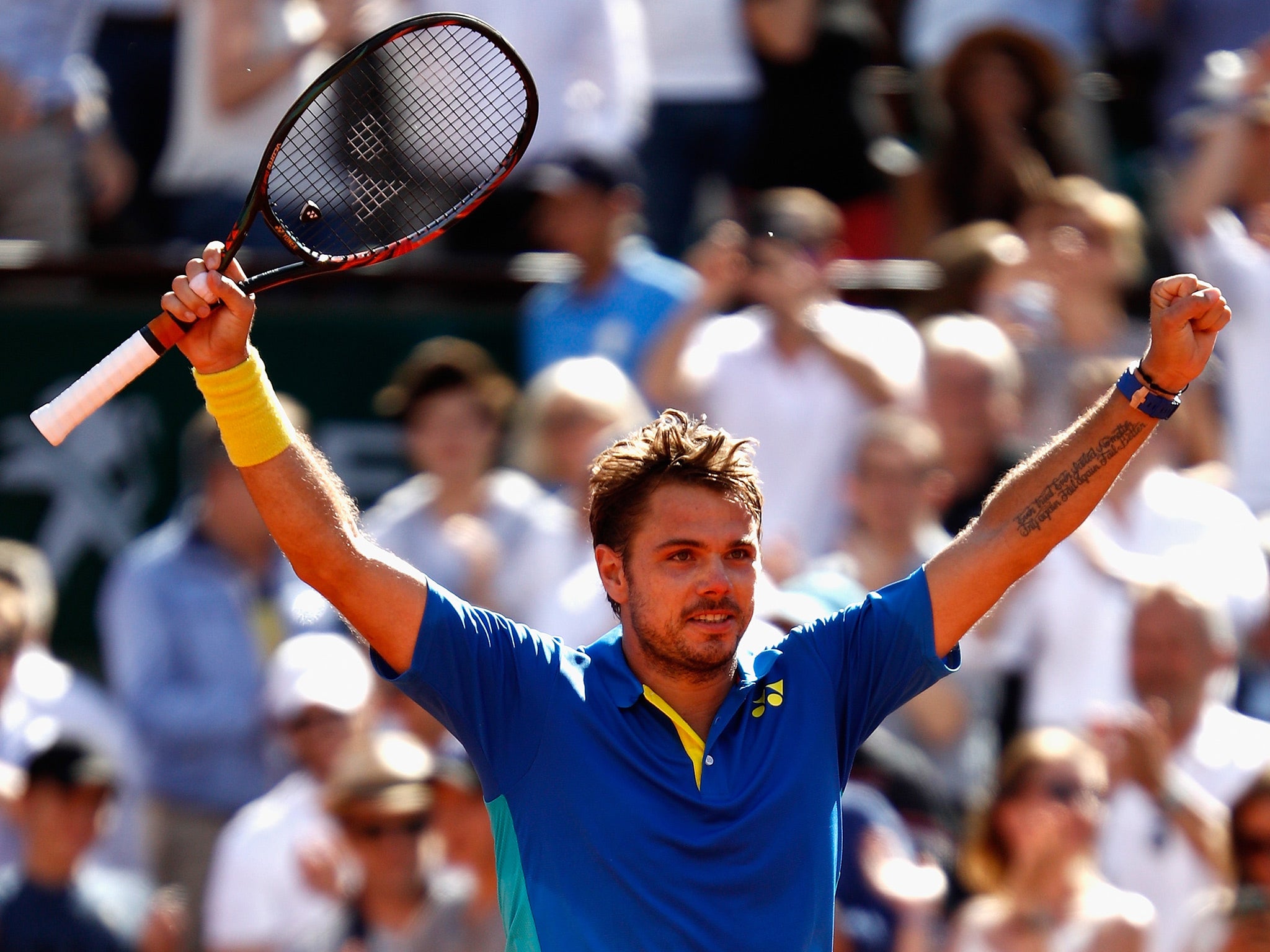 Wawrinka claimed the fifth and final set