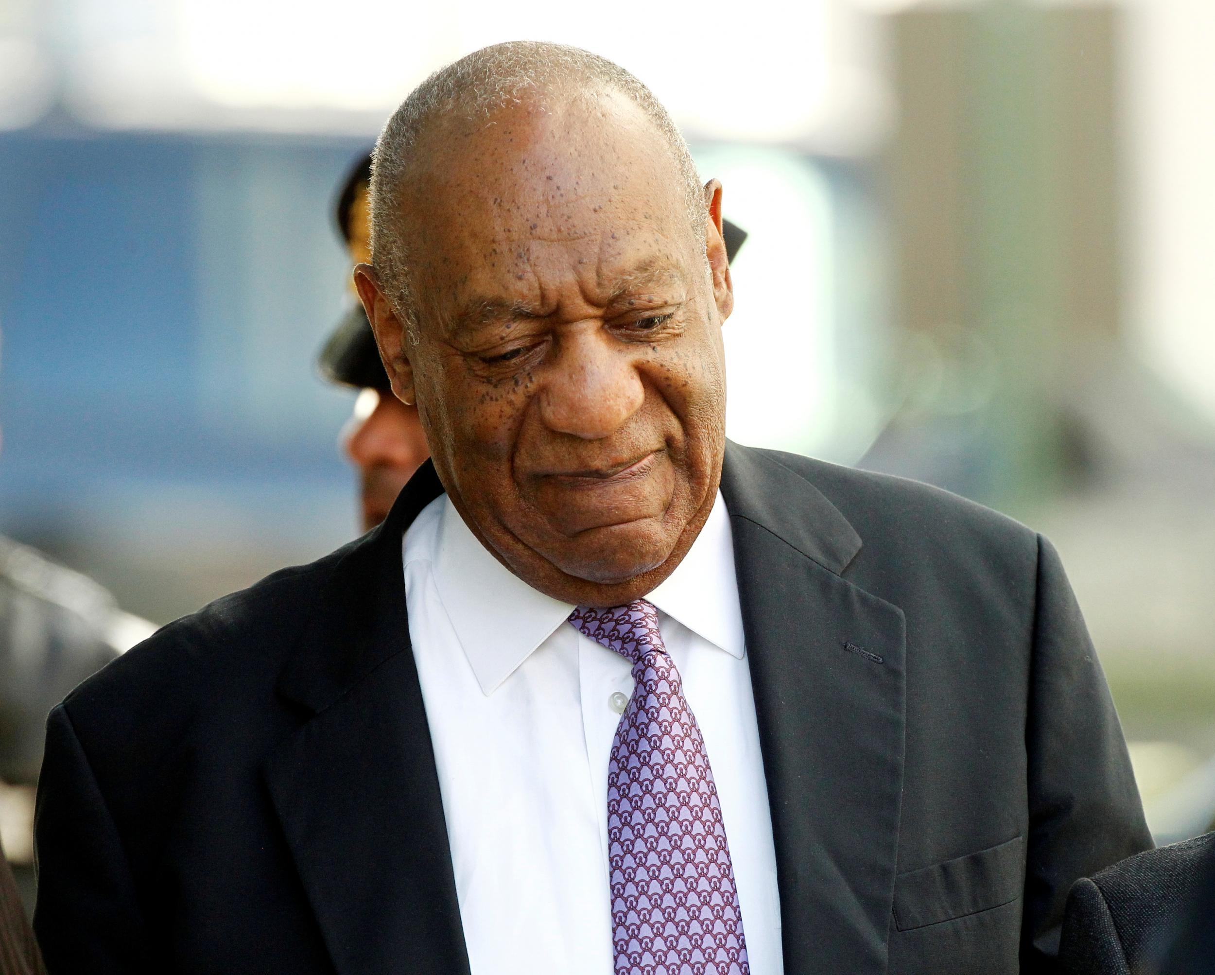 Bill Cosby arrives on the fifth day of his sexual assault trial at the Montgomery County Courthouse in Norristown, Pennsylvania