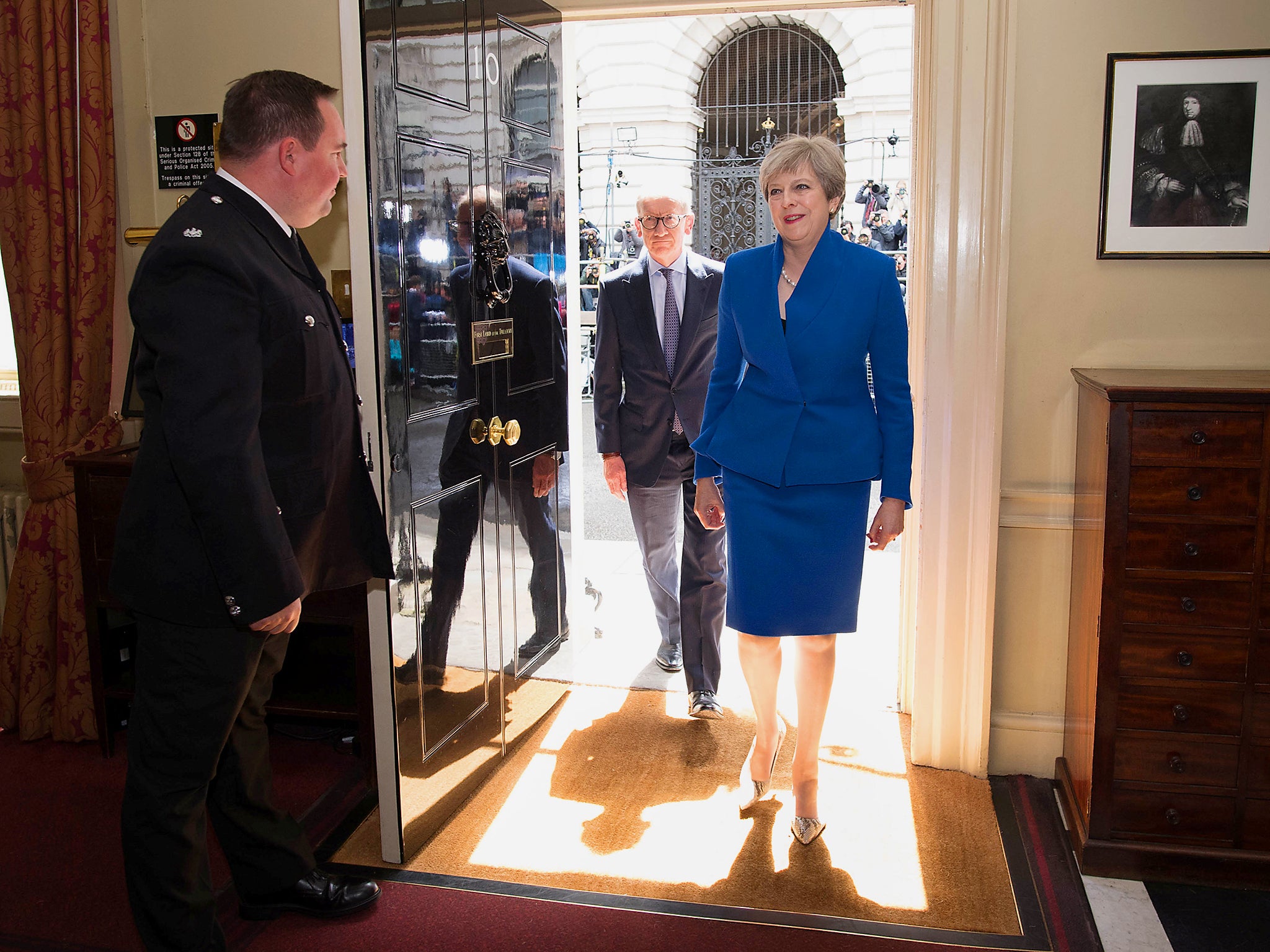 Theresa May returned to Downing Street without the majority she wanted for Brexit