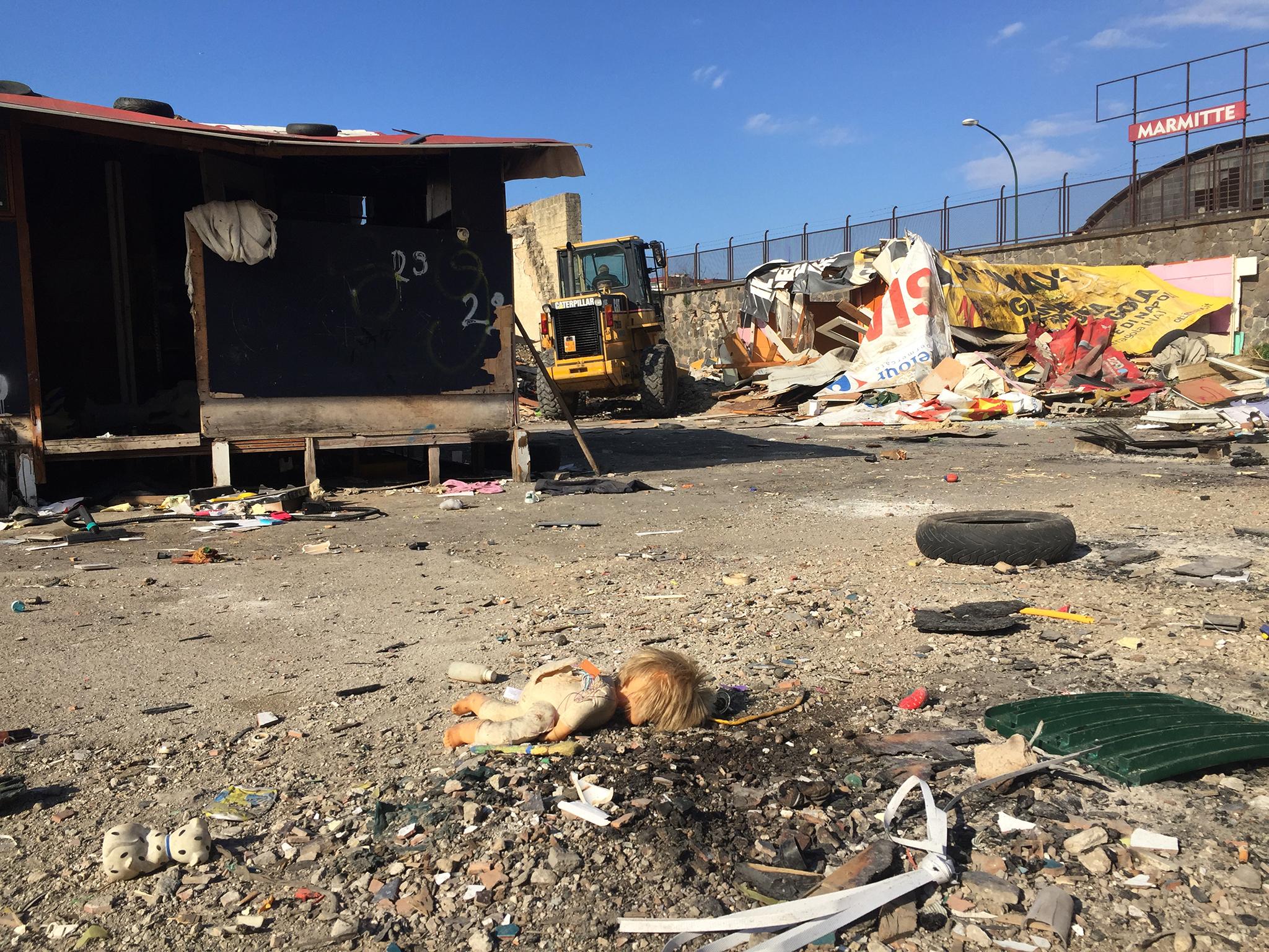 The Gianturco camp was demolished on the eve of International Roma Day