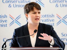 Tories face split over foreign aid as Ruth Davidson demands commitment