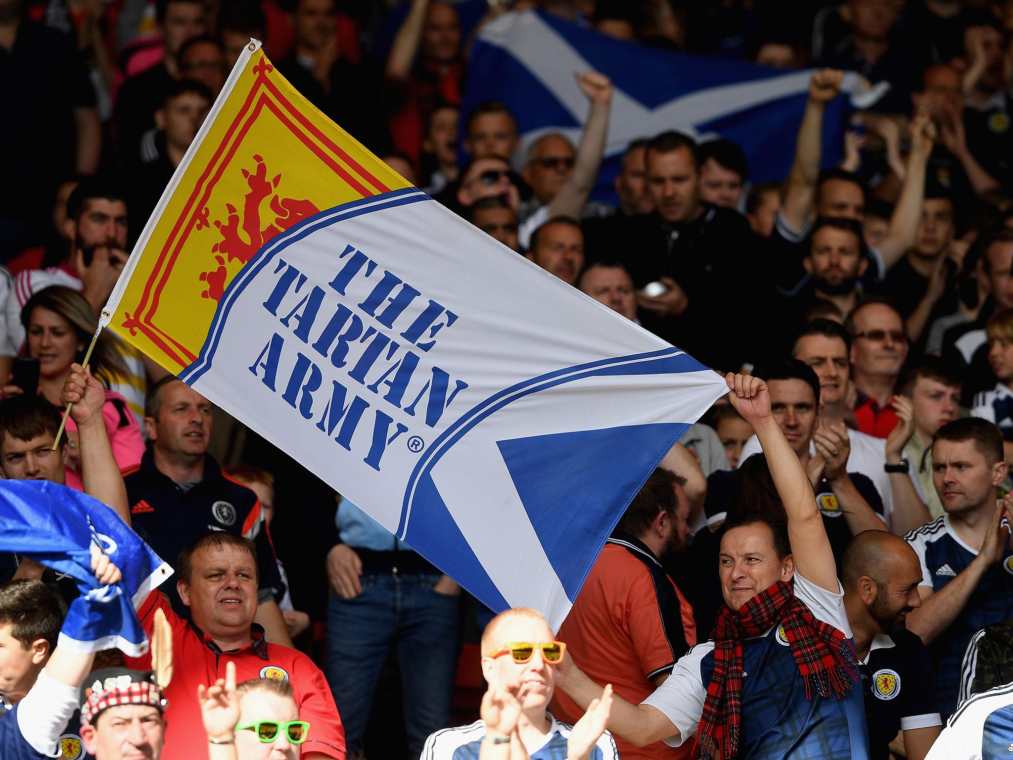 Scotland fans roared their team on at a raucous Hampden Park